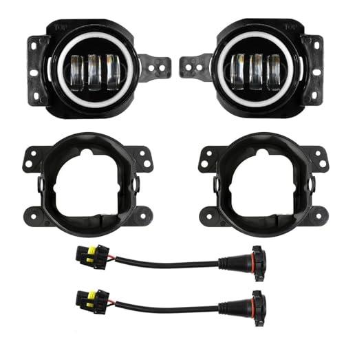 Phare anti-brouillard de remplacement 4" pour réparer l'éclairage avant Jeep Wrangler JL JLU