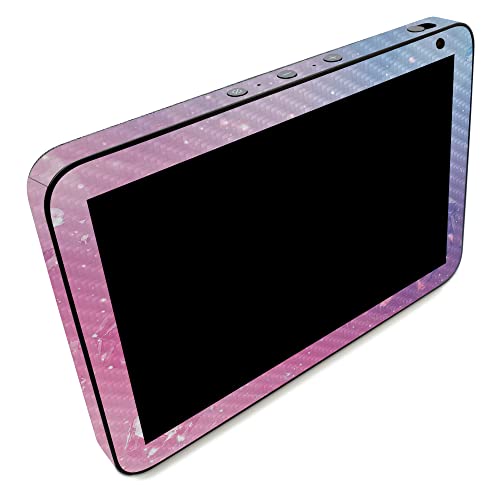 Image of MightySkins Carbon Fiber Skin Compatible with Amazon Echo Show 8 (Gen 2) - Pink Diamond | Protective, Durable Textured Carbon Fiber Finish | Easy to Apply | Made in The USA