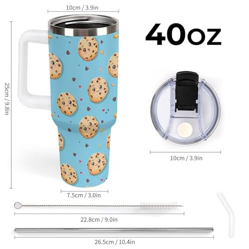 Termo de 40 oz de galletas de alta calidad, botella de agua duradera 2