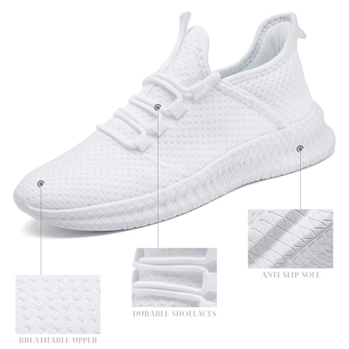 QIJGS Running Shoes for Women Walking Shoe Tennis Casual Lightweight Sneakers Lace Up3