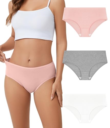 Bobelle Wear Merino Wool Underwear Womens Breathable Wool Bikini Panties Moisture Wicking Hipter Stretchy Wooly Briefs for Ladie 3 pack(Multicolor02 S)