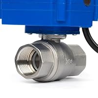 U.S. Solid Motorisierter Kugelhahn 220V AC mit Stecker 3/4 Zoll DN20, stromlos offen, 2-wege Edelstahl-Elektrokugelhahn, automatische Rückkehr – Ansicht 7