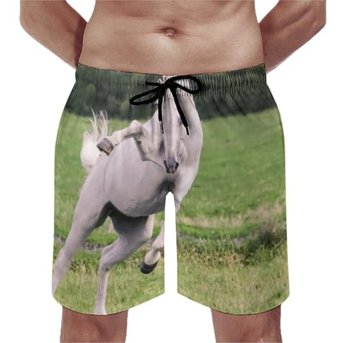 Short de bain homme Cheval Blanc en tissu à séchage rapide pour la plage