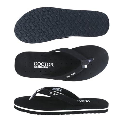 Image of DOCTOR EXTRA SOFT House Slipper for Women's Care Dr Orthopaedic Super Comfort Fitting Flat Cushion Chappal Flip-Flop for Ladies & Girl's