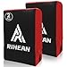 RIHEAN Martial Arts Kicking Shield Pad for Muay Thai, Taekwondo Football, Basketball, Hockey Training - Denser Foam, High-Density PU Leather Cover - 12x16in Blocking Pad (2PC)