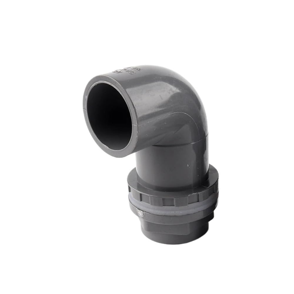 Raccordi per Tubi in PVC Gomito filettato in PVC da 90 Gradi for raccordi for Tubi di Troppo Pieno for acquari, Confezione 4, 20-50 mm(50mm)