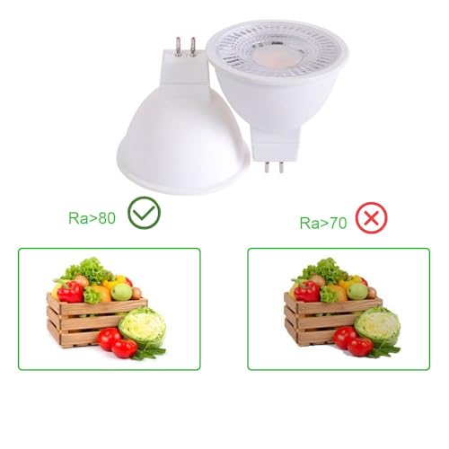 CIKAMIO mr16 led Bulb dimmable 120v 110V 5W Spot Light 2700K Warm White Soft White gu5.3 cob 50w Halogen Bulb replacment for mr16 Fixture Tracking Light (110-130V dimmable 2700K) by CIKAMIO - Used condition - Image 7