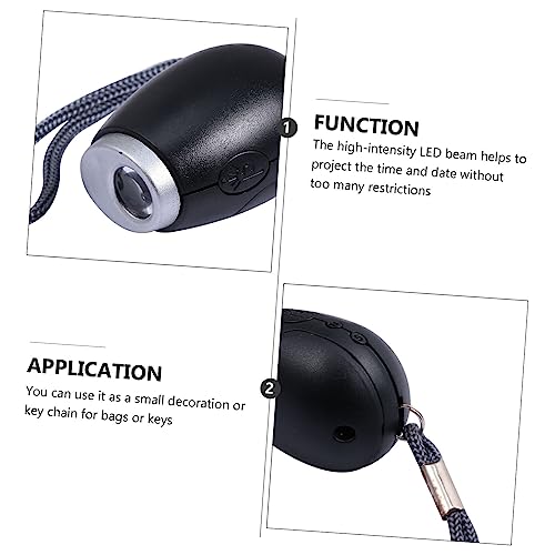 Reloj proyector LED Cabilock mini portátil para ver la hora en bolsos oscuros y noche 3