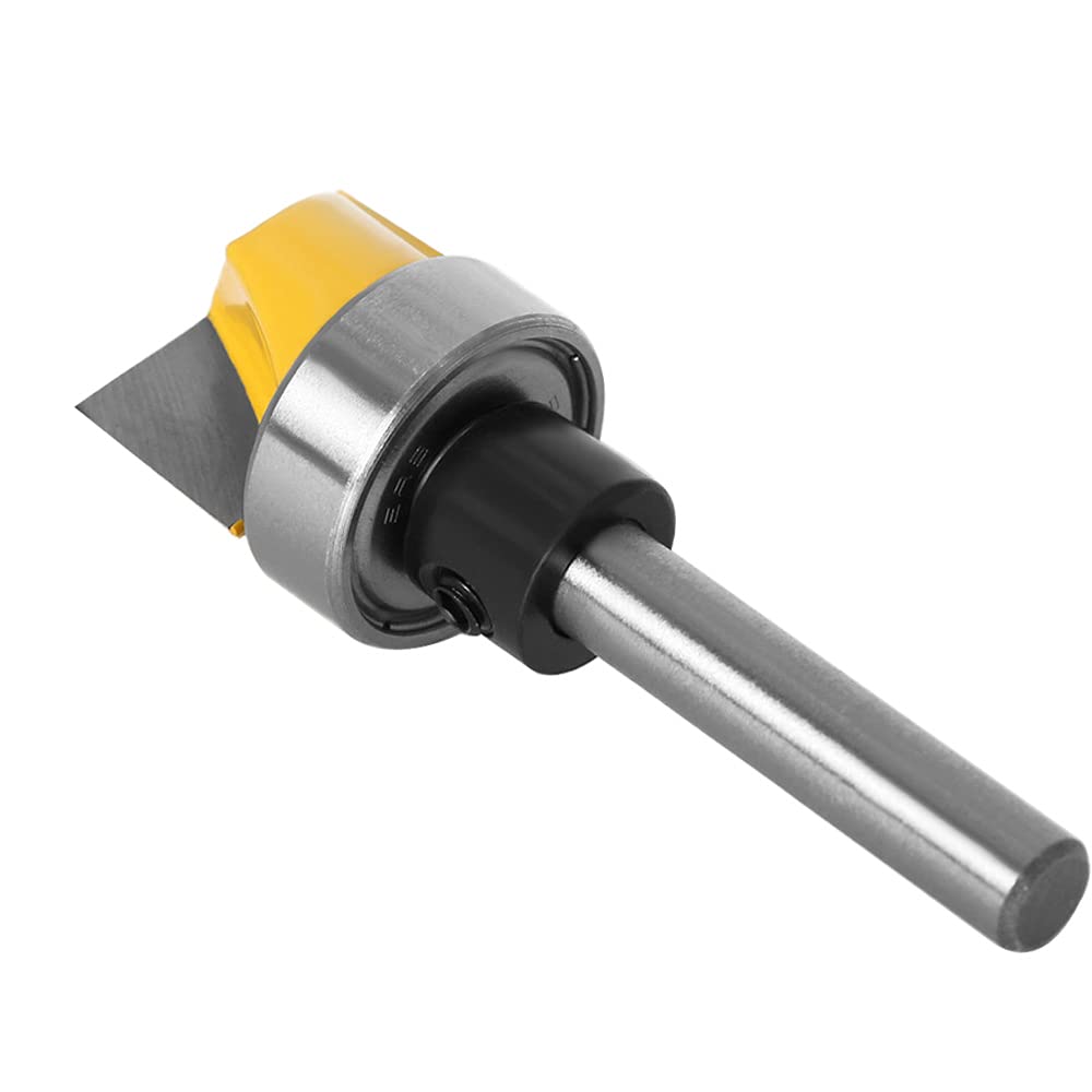 8mm Schaft Bündigfräser Kugellager Oben Bodenreinigung Holz Fräser Planfräser Hobelfräser Reinigungsfräser Bottom Bearing Flush Router Bit Oberfräser Fräser für Holzbearbeitung Fräswerkzeuge