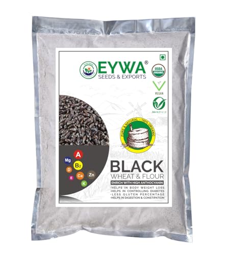 Image of Eywa Seeds & Exports Pvt Ltd Organic Black Wheat Flour (5 Kg) For Eating And Cooking|Kale Gehu Ka Atta|Produce Of India From Organic Farms