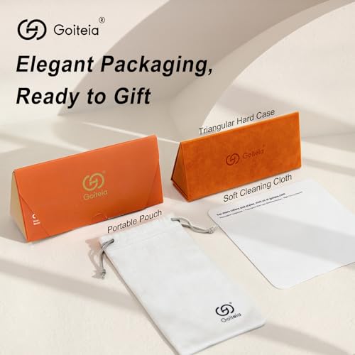Image of Goiteia FL-Rose Migraine Glasses,Blocks 480-520 nm Light, Light Sensitivity Glasses for Fluorescent LED Glare,Photophobia