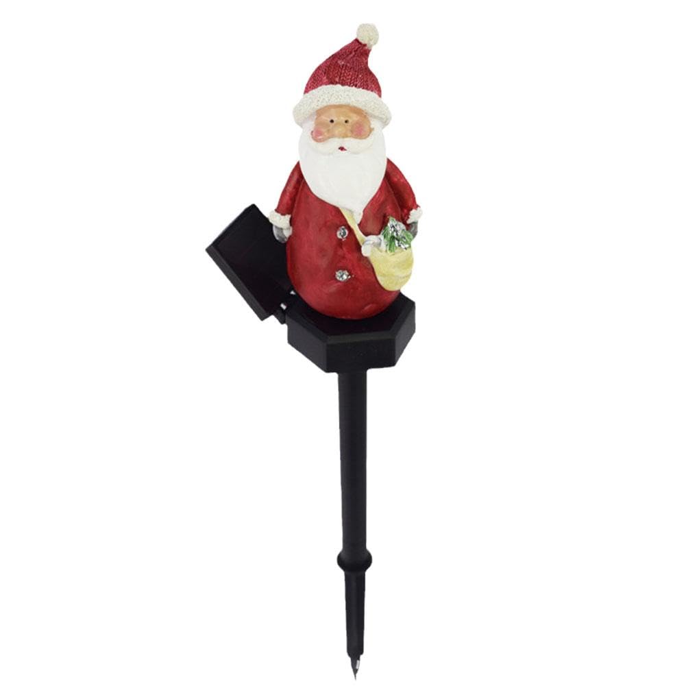 Lanterne Solaire Père Noël – Déco Noël Extérieur, LED, étanche, Pour Jardin, Pelouse, Terrasse, Fêtes