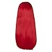 Miss U Hair Red Costume Wig for Women 26 Inch Long Straight Red Hair Middle Part Synthetic Halloween Cosplay Wigs