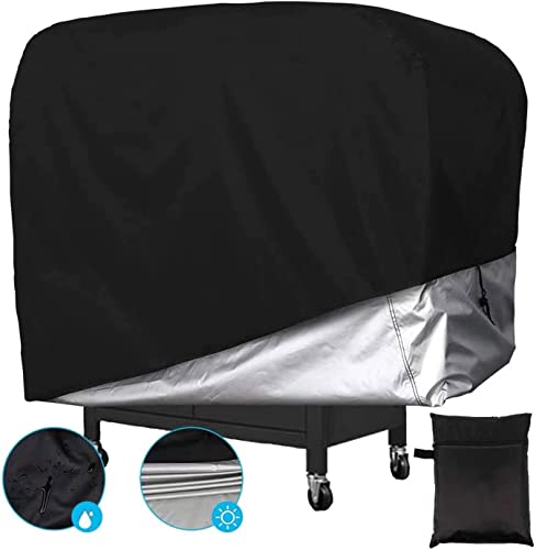 JJN Housse de barbecue étanche et robuste, 3 à 4 brûleurs, housse de barbecue à gaz, grande taille de 145 cm pour Weber, Brinkmann, Char-Broil, noir, J11 Cover