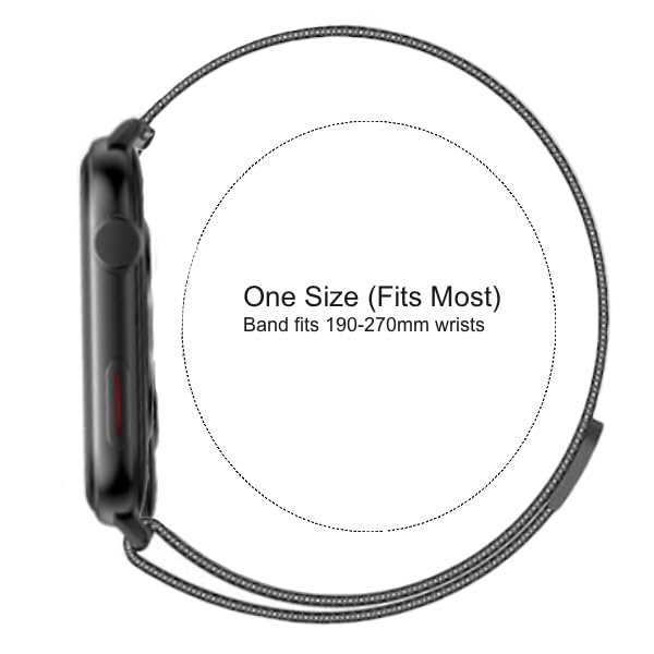 COCO Magnetic Mesh Milanese Watch Band Compatible BT2, BT2-Z Smartwatch 22mm Stainless Steel Replacement Strap (Rose Gold)