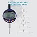 CGOLDENWALL High accuracy digital radius gauge Electronic Inside and Outside Radius Gage with 10mm /20mm /30mm /60mm/100mm changeable measuring jaw Blue 0.2