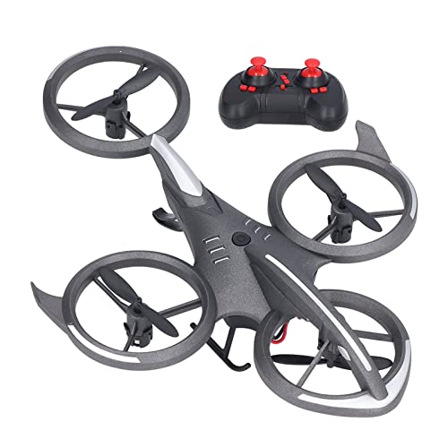 Dron Acrobático con Control Remoto, Minidron Acrobático de 4 Ejes con Cobertura Total para Uso en Interiores (Gris técnico)