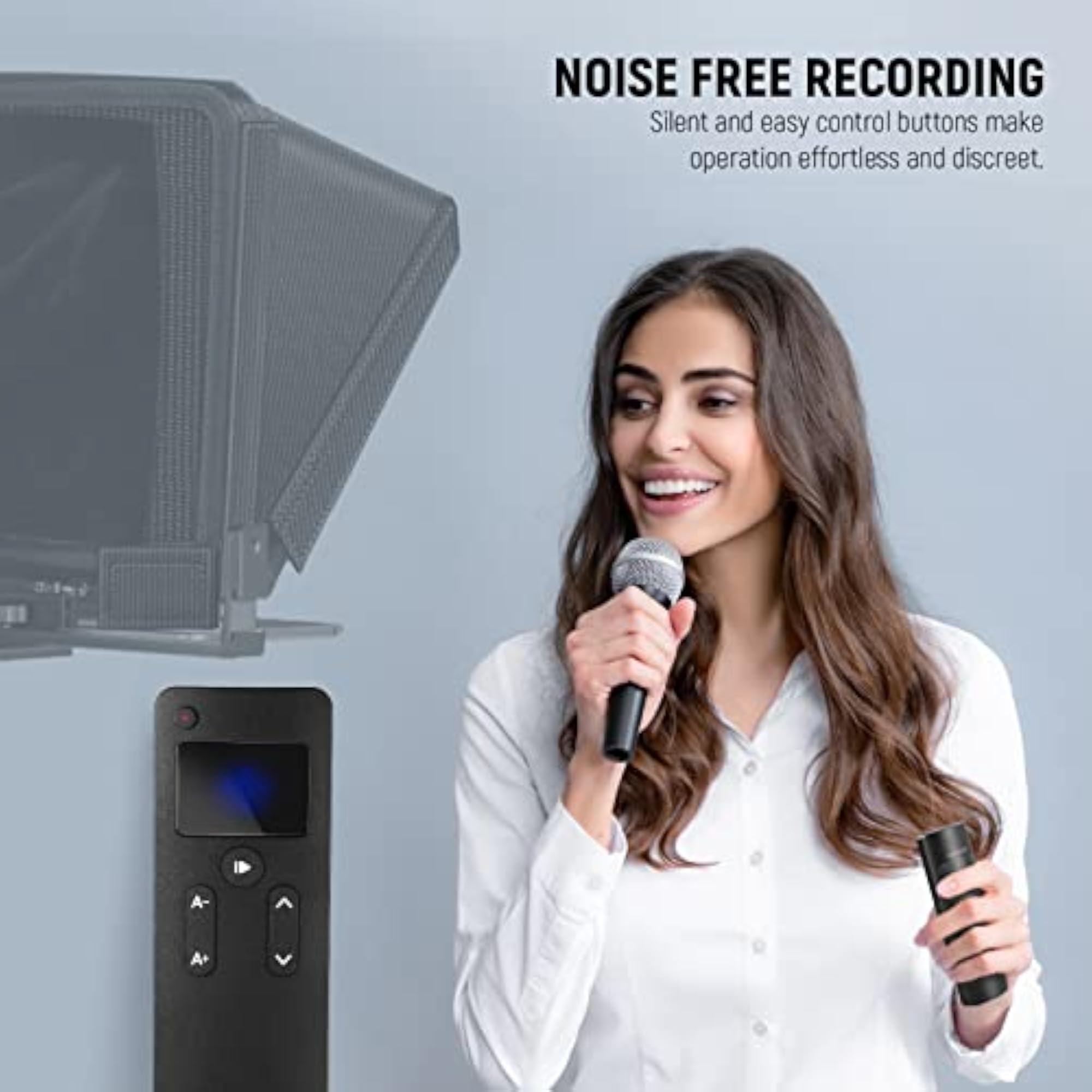 Remote Control for Teleprompter App with Bluetooth Connection