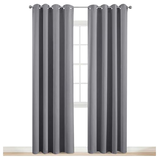 25+ Stunning Pink and Grey Bedroom Ideas for a Chic Retreat 6 Yakamok Room Darkening Gray Blackout Curtains, Light Blocking Thermal Insulated Grommet Drapes for Bedroom Living Room, 52W x 84L, Grey Curtains, 2 Panels, 2 Tie Backs Included
