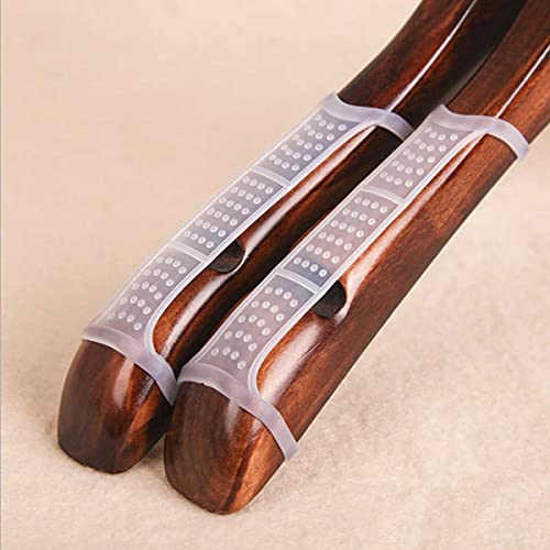 Amiff Non Slip Rubber Hanger Grips 3.74" X 0.45", Pack Of 200 Clear Grip Strips For Plastic And Wooden Hangers, Soft Silicone Hangers Grips, Clothing Hanger Strips For Store And Home Organization #TOP6