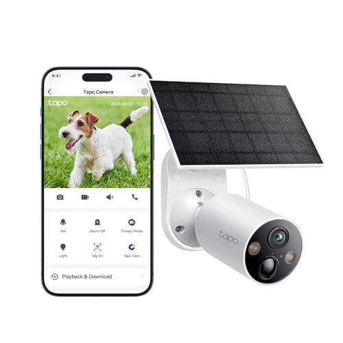 TP-Link TC85 Kit Solar-Powered 2K Security Cam, AI Detection, Night Vision