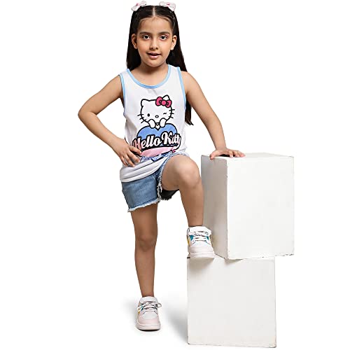 Image of Kidsville Girl's Cartoon Regular Fit Tshirt