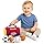 Personalized My First Sports Bag with Name, Embroidered Baby's Sports Bag for Baby boy & Girl, Custom Name Stuffed Plush Playset with Mini Plush Basketball Baseball Football Soccer Ball - 8'' Red