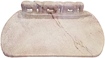 Natural Soapstone Soap Dish, Trinket Tray, Soap Holder - Elephant Theme, Hand Carved in Kenya