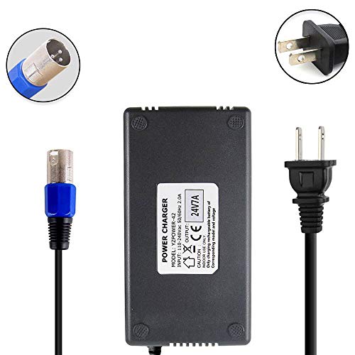 24V 7A Battery Charger with XLR Connector for Car Wheelchair Mobility EA1065, S150