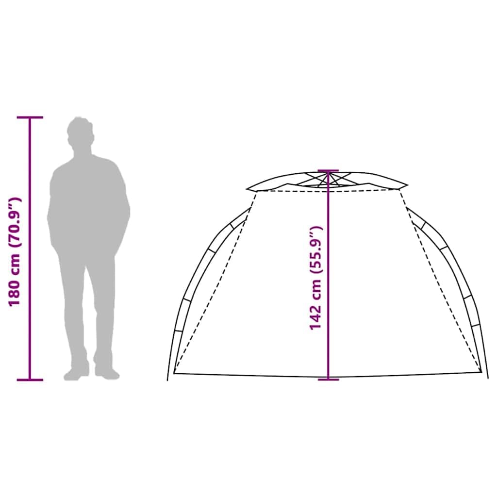Mangloder Strandzelt Personen Grau wasserdicht mit Quick-Release-System für Camping, Outdoor, Strand und Garten, leicht, kompakt, Winddicht, UV-beständig, ideal für Reisen und Festivals