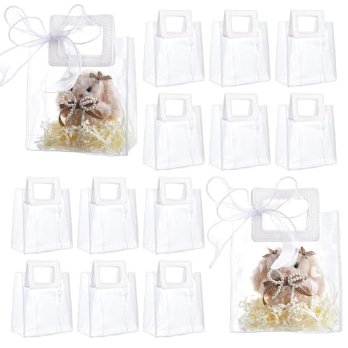 Bolsas de regalo de PVC con asas para recuerdos de bodas bautizos y comuniones NBEADS