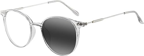 Vista 10 de Varifocal Multifocal Progressive Mujeres Elegante Retro Anti UV Transición Fotocrómica Sol Lectura Vidrio +1.0 ~+3.0 transparente