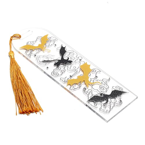 ASVP Shop Fourth Wing Dragon Bookmark with Tassel - Fantasy & Bookish Merch