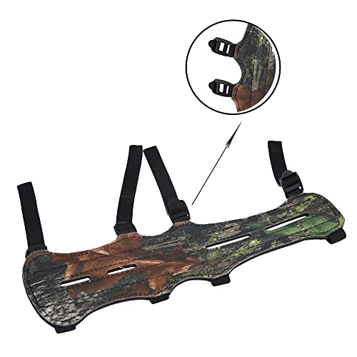 Toparchery 12" Cow Leather Arm Guard Protector With 4 Adjustable Straps (Camouflage) #TOP2