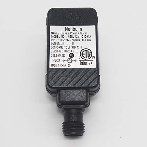 12V 1A Class 2 Power Supply, Ip44 Led Transformer Replacement Yard Inflatable Adapter For String Light, Inflatable Decorations (12V-1A) #TOP2