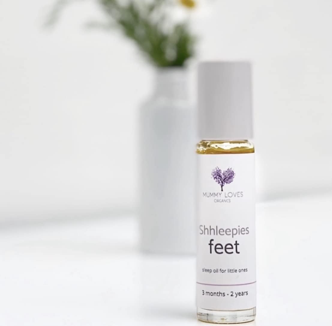 Mummy Loves Organics Shhleepies Feet Foot Oil - Baby Sleep Oil For Babies And Children Organic With All Natural Ingredients