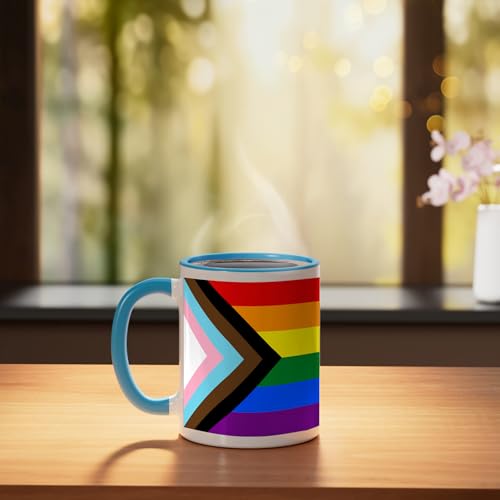 Taza Cerámica Pride Flag 11 onzas Azul/Blanco miniatura 3