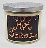 Hot Cocoa & Cream Candle ~3 Wick Scented Soy Wax 14.5oz Candle ~ 80 Hour Burn Time ~ Aromatherapy So