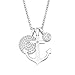 Produktbild s.Oliver Kette mit Anhänger 925 Sterling Silber Damen Halsschmuck, mit Zirkonia synth, 40+5 cm, Silber, Anker, Kommt in Schmuck Geschenk Box, 2017246