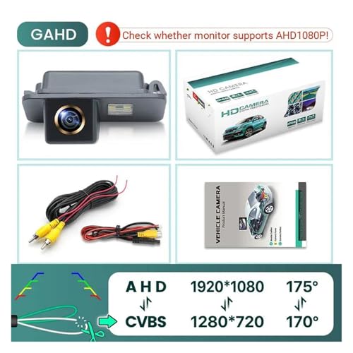 Caméra de recul haute définition AHD 1080P pour Ford S-Max