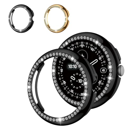 2 ���� Google Pixel Watch �P�[�X�b4 ��45mm �Ή�, ?��P�r�h���� ?��ی�P�[�X�bPC+TPE ��d�\�� �ϏՌ� �S�ʕی�b?�r�_�C������ ?�󓧌� �����ߗ� �w��h�~ �����ȒP ���F�I�� �s�N�Z���E�H�b�`�J�o�[