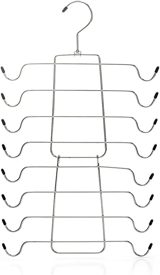 Multi-Layer Hangers for Clothes Rack Metal Underwear Hanger Rack Underwear Bra Hanger(Apricot)