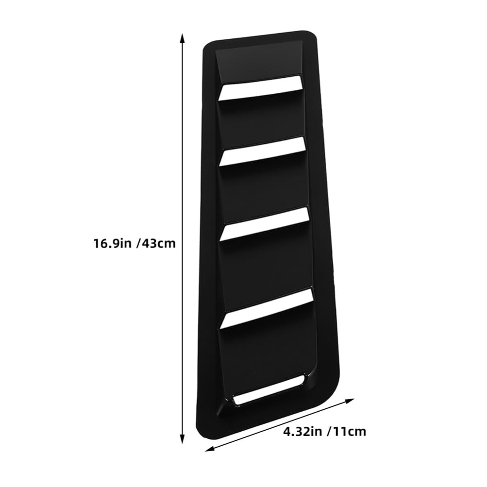 Pannello Presa Aria Cofano Auto 4 Pezzi in Abs Nero | Copertura Esterna per Veicolo, Installazione Semplice, Design Unico e Stile Moderno