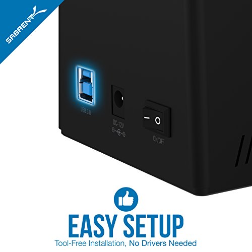 Sabrent Usb 3.0 To Sata I/Ii/Iii Dual Bay External Hard Drive Docking Station For 2.5 Or 3.5In Hdd, Ssd With Hard Drive Duplicator/Cloner Function [20+Tb Support] (Ec-Hd2B) #TOP4