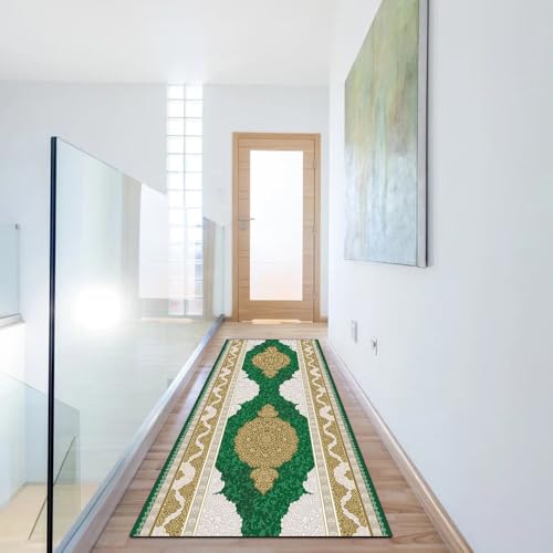 Tapis de couloir au mètre vintage long lavable en polyester - 6