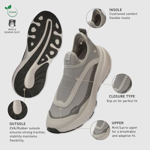 Image of Neeman's Begin Walk Rush Slip On Shoes for Men & Women | Lightweight Breathable Walking Shoes with Cushioned Sole, Liteweight & Easy Wear | Casual Slip On Sneakers for Daily Use
