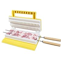 Amazon.co.jp: バーベキュー 串さし器 肉の串刺し機 串刺しツール