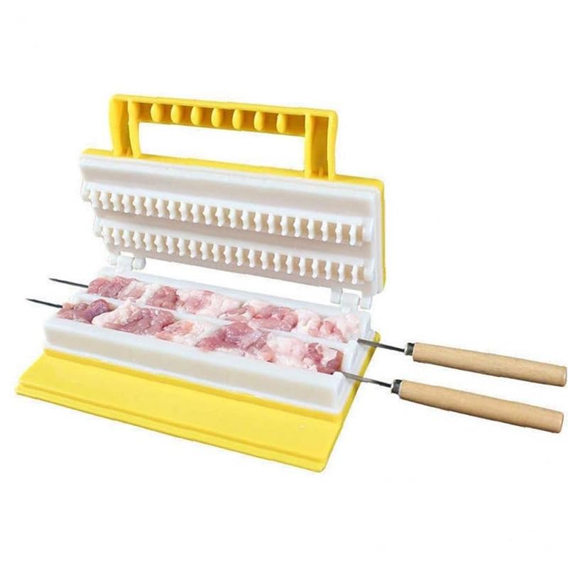 Amazon.co.jp: バーベキュー 串さし器 肉の串刺し機 串刺しツール