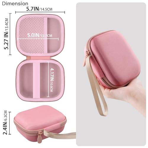 Image of co2CREA for Anker Soundcore Boom Go 3i Portable Bluetooth Speaker Hard Protective Case, Portable Travel Case Replacement (Pink Case)