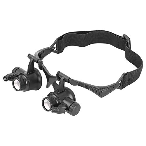 10X 15X 20X 25X Led Magnifier Illuminated Double Eye Glass Jeweler Loupe Repair Magnifying #TOP4